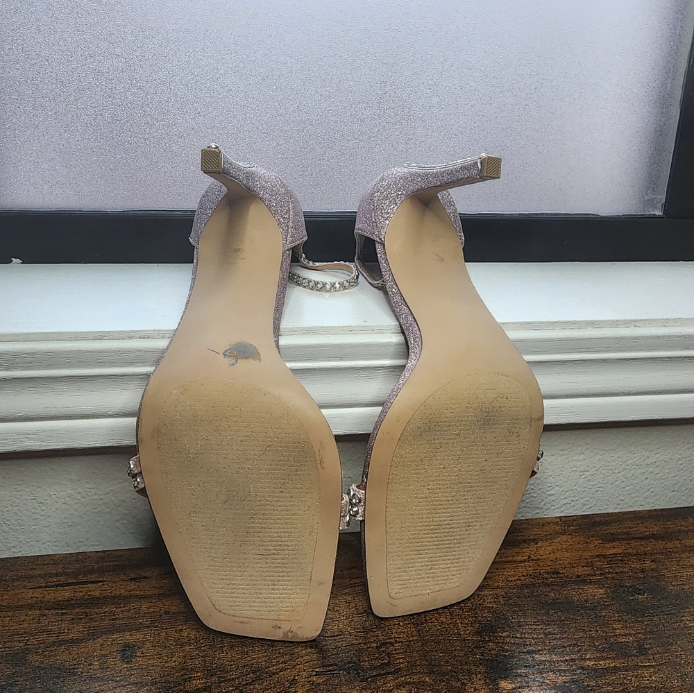 Pink Sparkle/ Rhinestone Pump - Picture 5 of 5